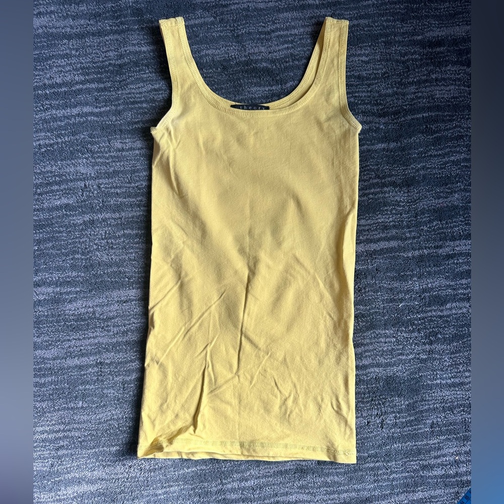 Theory Yellow Tank Top Stretchy One Size Fits All